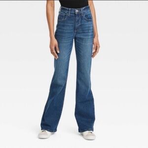 NEW Universal Thread High Rise Flare Comfort Stretch Jeans, Size 14R